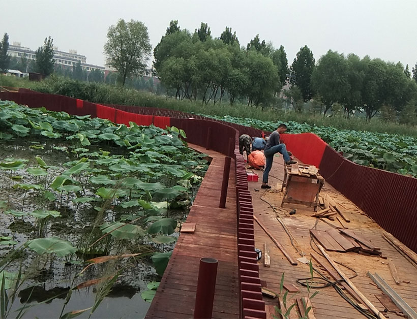 康桥郑东林溪湾运粮河浮桥(郑州中牟）